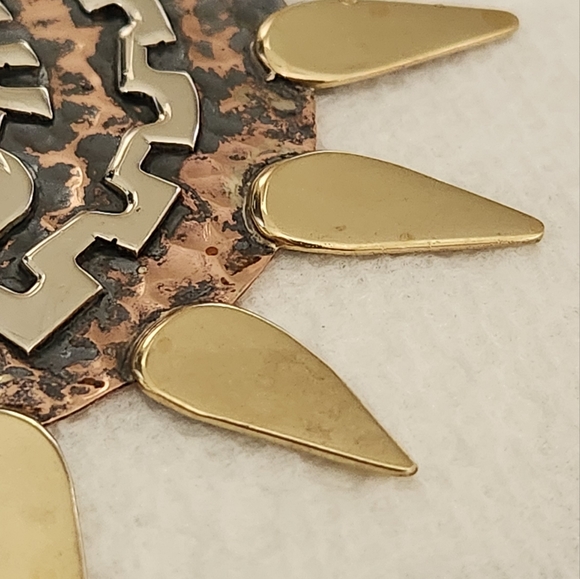 Vintage Modernist Mexican Eagle Necklace - Picture 3 of 14